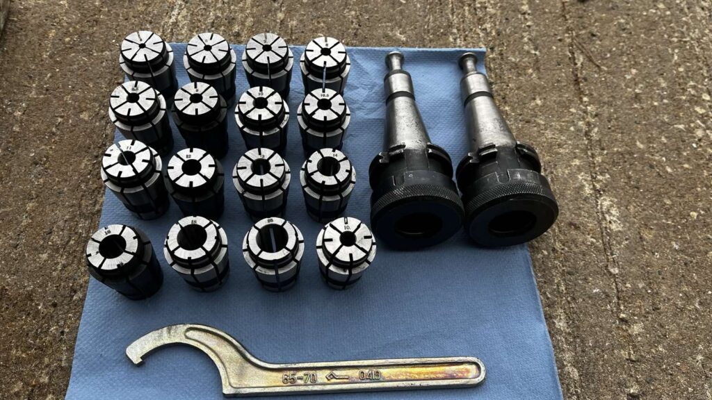 ISO40 tsangipadrunite komplekt / ISO40 Collet Chuck Set / Комплект цанговых патронов ISO40